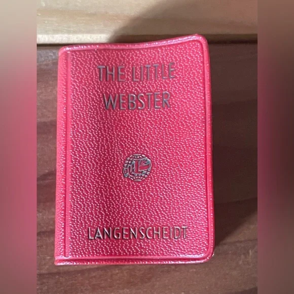 Antique 1957; 1961 Mini Red Books Little Dictionaries 2” Set Of 3